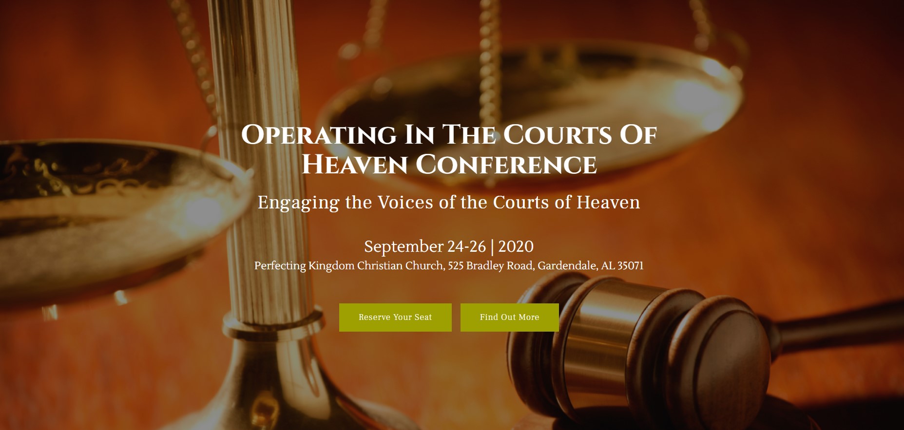 Operating in the Courts of Heaven Conference Francis Myles Events
