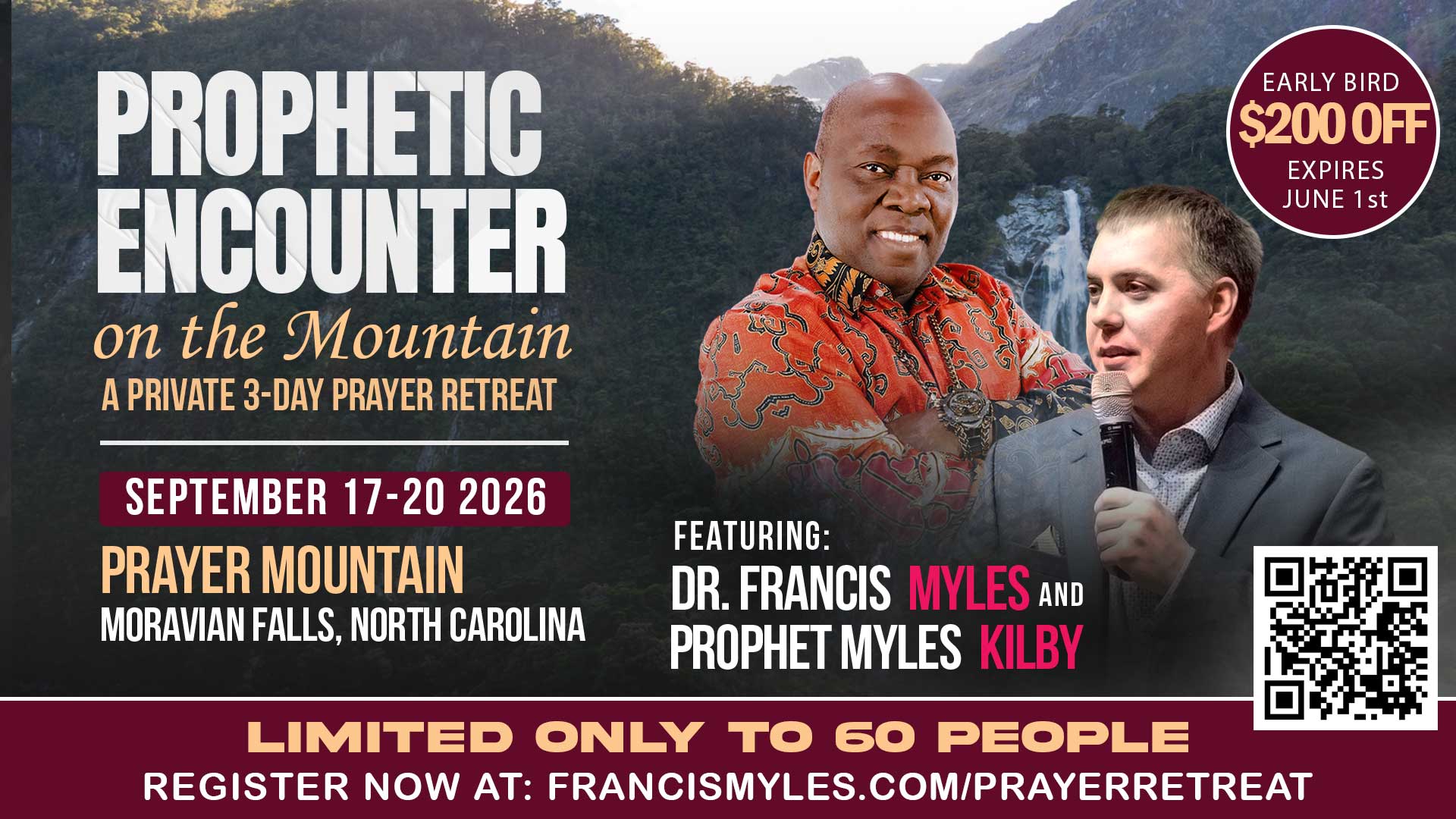 Prophetic Encounter on the Mountain - Sep 17-20, 2026